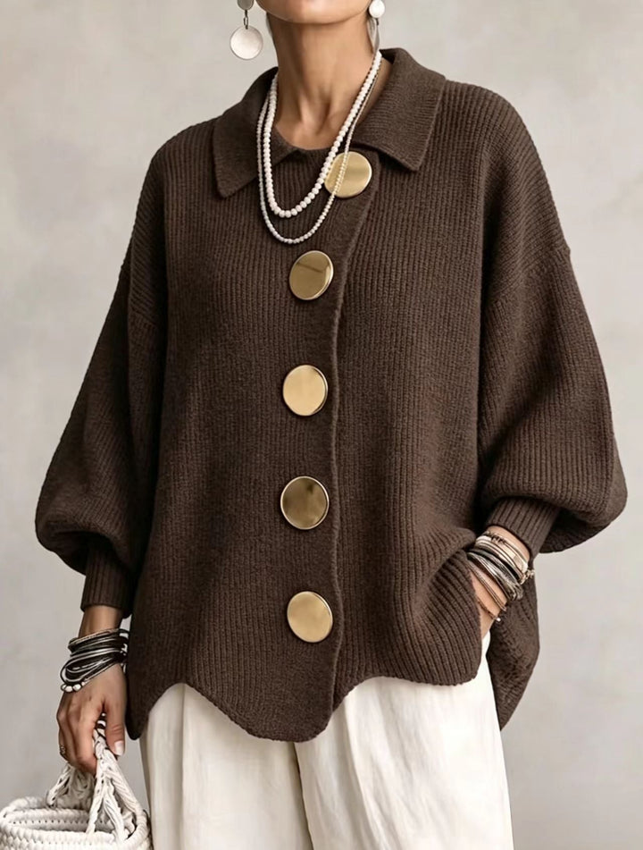 RUTH | Cardigan oversize con colletto