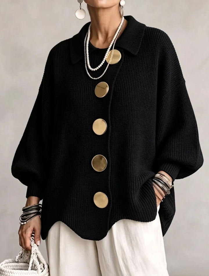 RUTH | Cardigan oversize con colletto