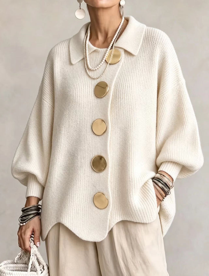 RUTH | Cardigan oversize con colletto