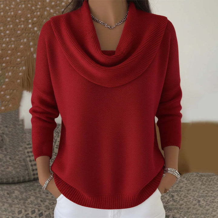 Juliette | Maglione a Collo Alto Drappeggiato