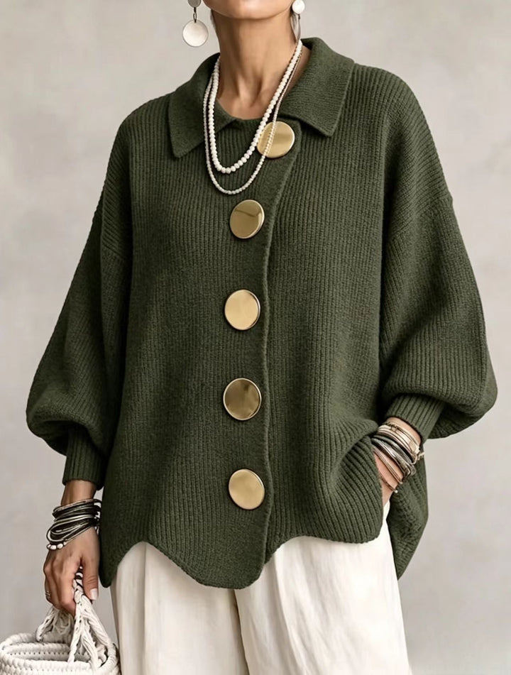 RUTH | Cardigan oversize con colletto