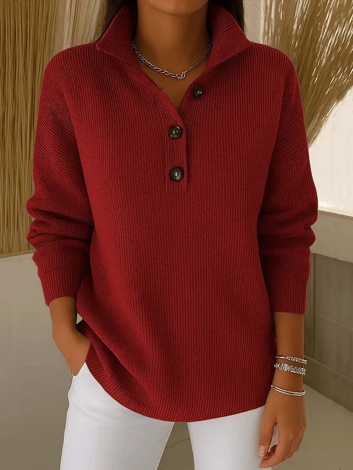 Amalia | Maglione Polo con Scollatura a V