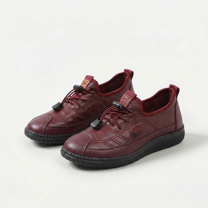 Rosa – Scarpa comoda con suola morbida e ricamo floreale