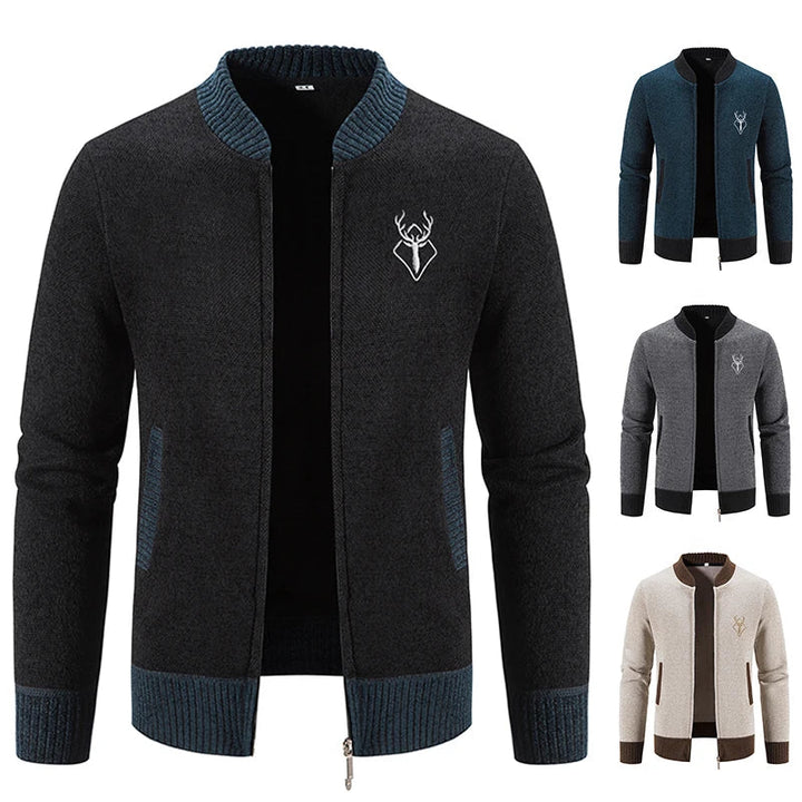 Pieter | Gilet da Uomo In Maglia Con Dettaglio Autunnale