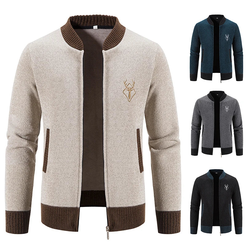 Pieter | Gilet da Uomo In Maglia Con Dettaglio Autunnale