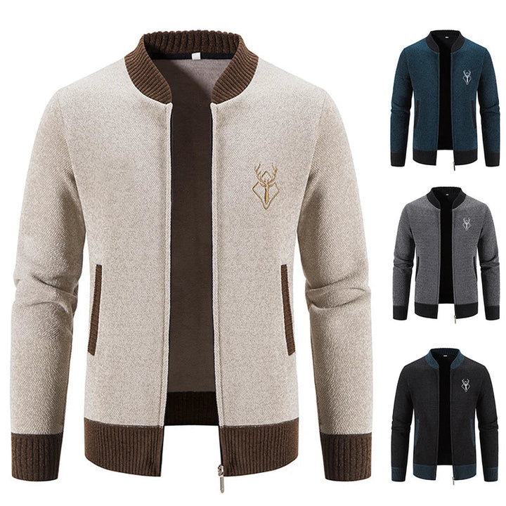 Pieter | Gilet da Uomo In Maglia Con Dettaglio Autunnale