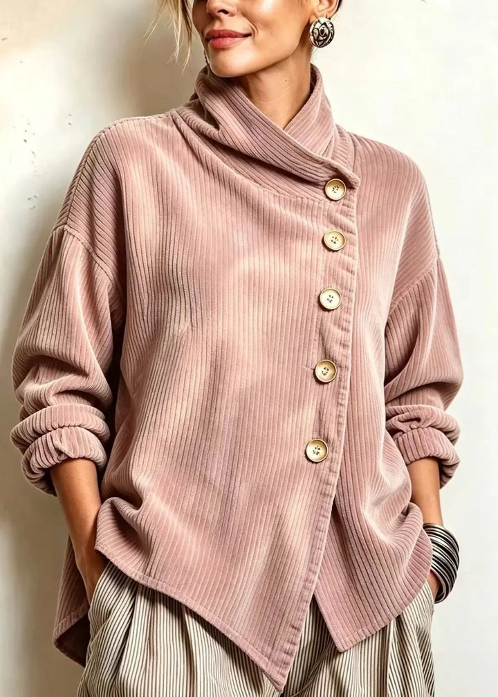 AMBER | Camicia in velluto a coste con bottoni