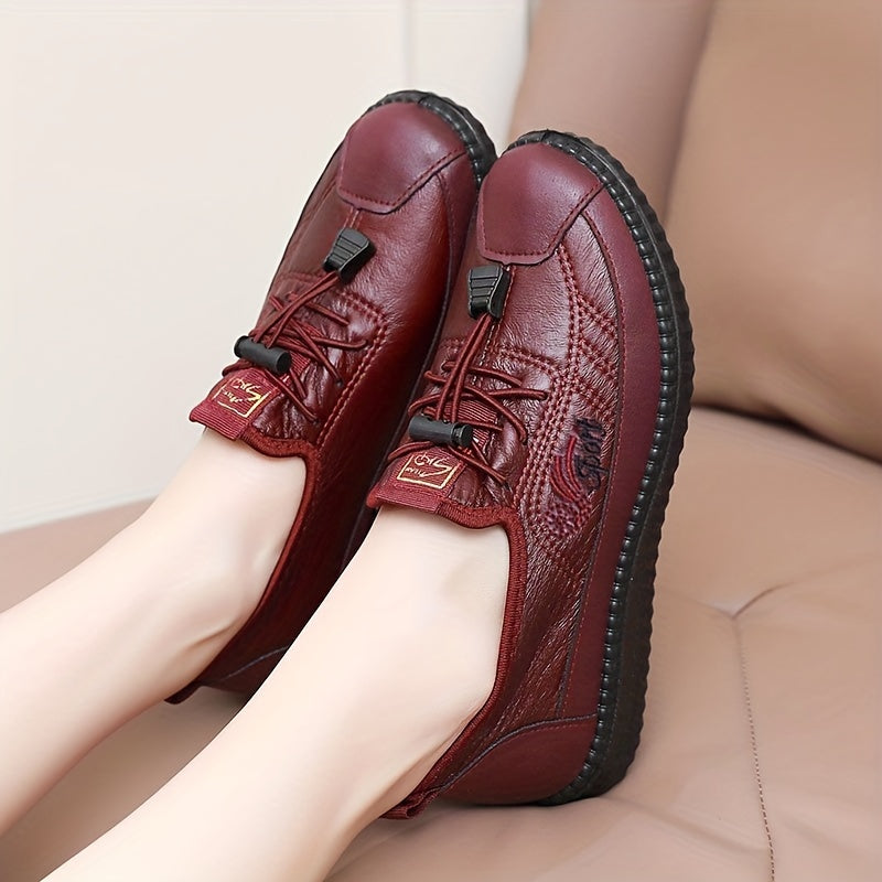Rosa – Scarpa comoda con suola morbida e ricamo floreale