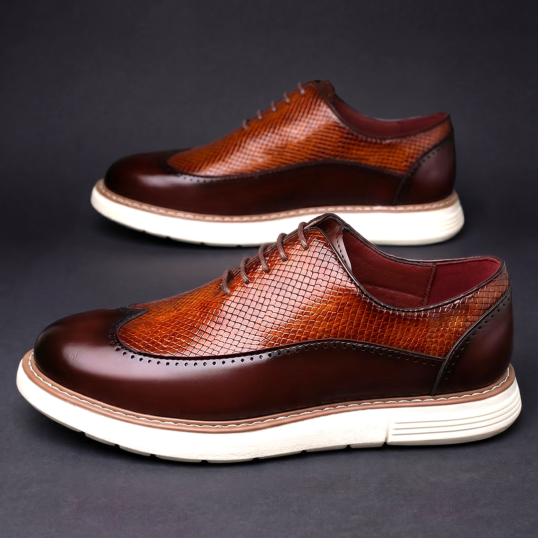DARIO | Scarpe Brogue Effetto Coccodrillo