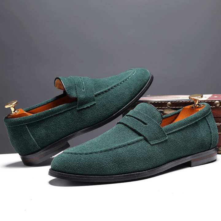 JULIÁN | Mocassini Penny in Camoscio Vegano