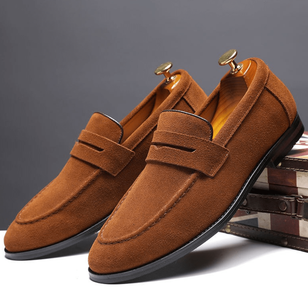 JULIÁN | Mocassini Penny in Camoscio Vegano