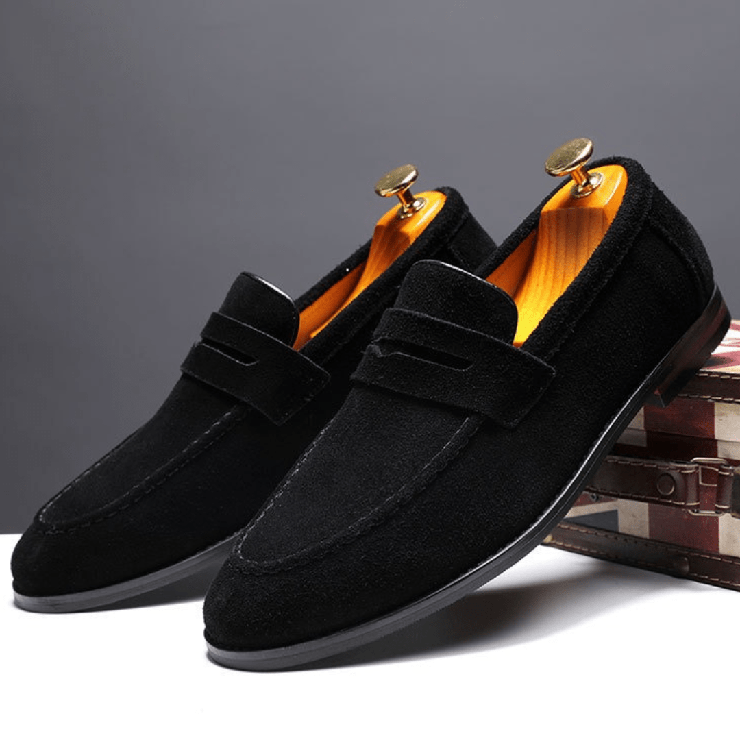 JULIÁN | Mocassini Penny in Camoscio Vegano