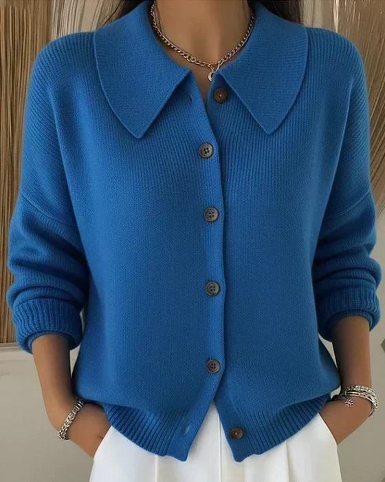Vespera | Cardigan con Colletto e Bottoni