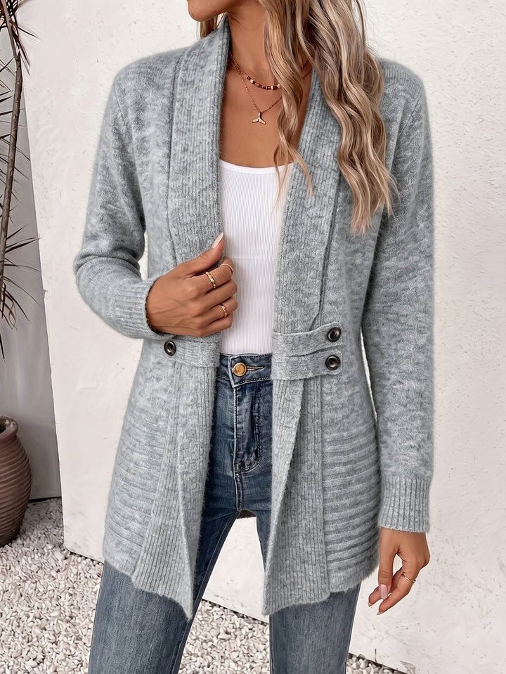 FAITH | Cardigan aperto con vita cucita