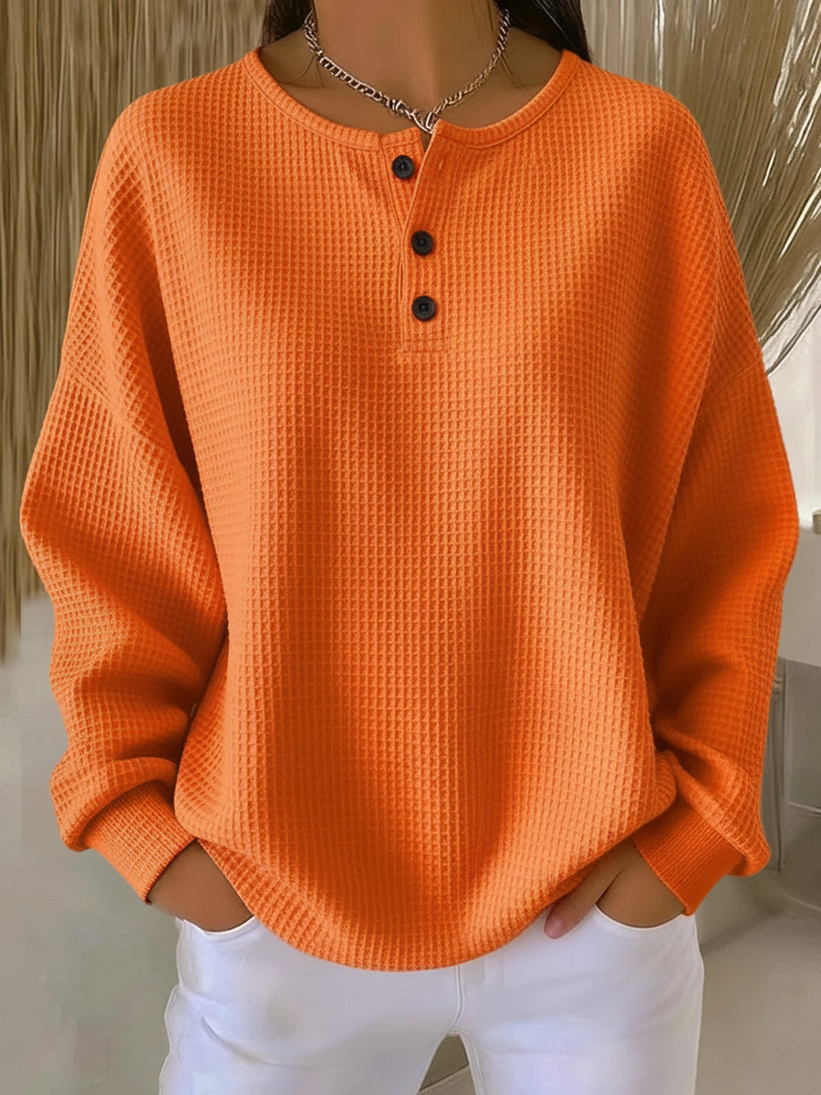 Miranda | Felpa Henley Testurizzata