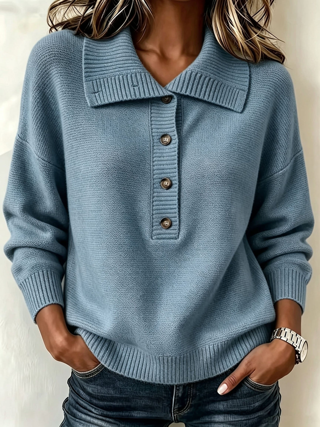 Nicole | Maglione Autunnale da Donna con Bottoni