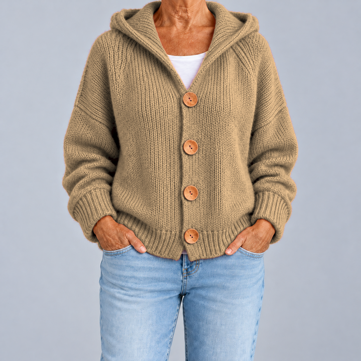 Beatrice | Cardigan Oversize con Cappuccio
