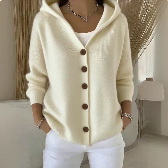 Merel | Maglione con cappuccio e bottoni