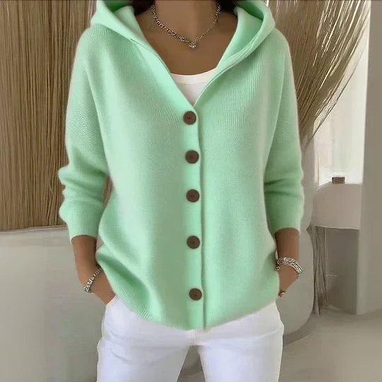 Merel | Maglione con cappuccio e bottoni