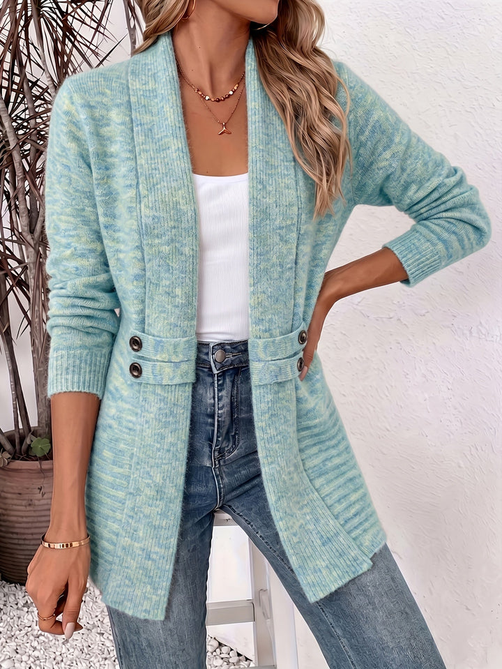 FAITH | Cardigan aperto con vita cucita