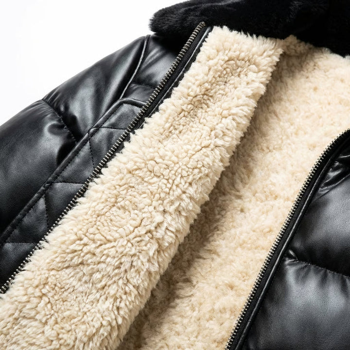 Giacca imbottita calda con stile vintage