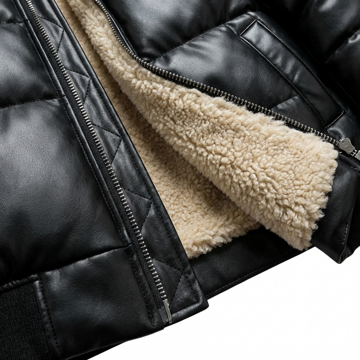 Giacca imbottita calda con stile vintage