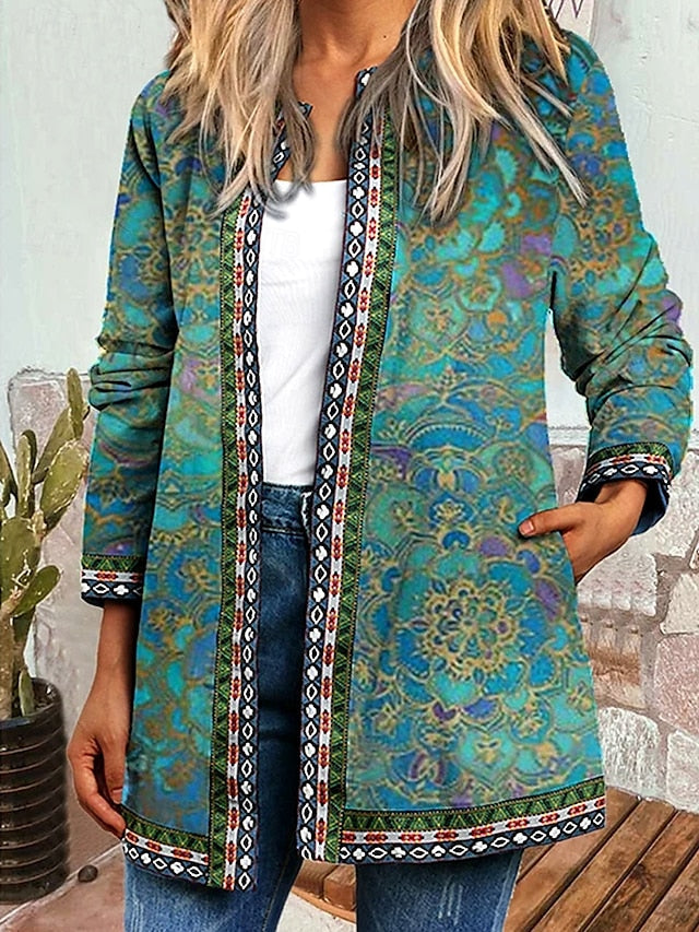 Briony | Giacca Trapuntata Patchwork Floreale