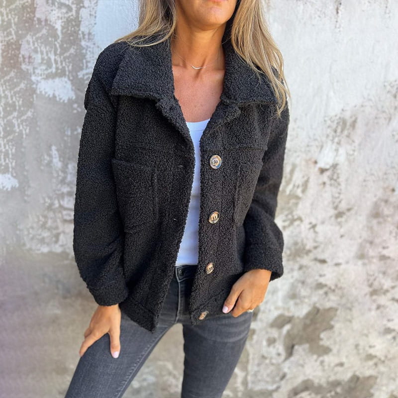 Harriet™ | Giacca Button in Morbido Teddy