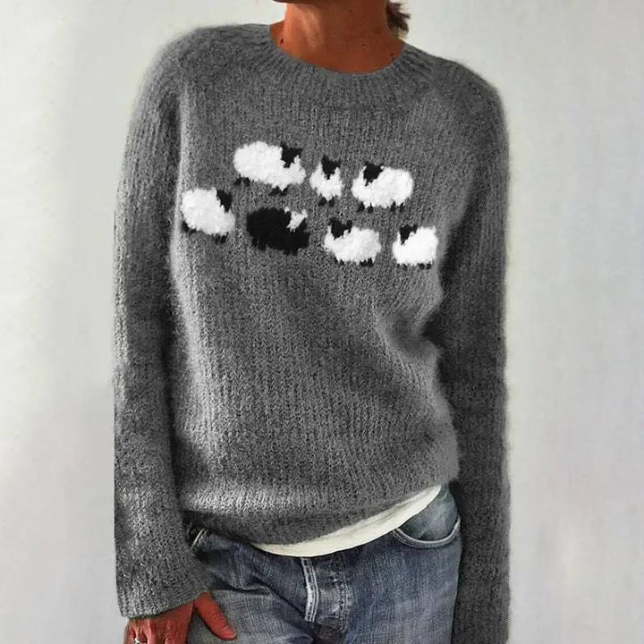 Barbara | Maglione Comodo con Pecorelle