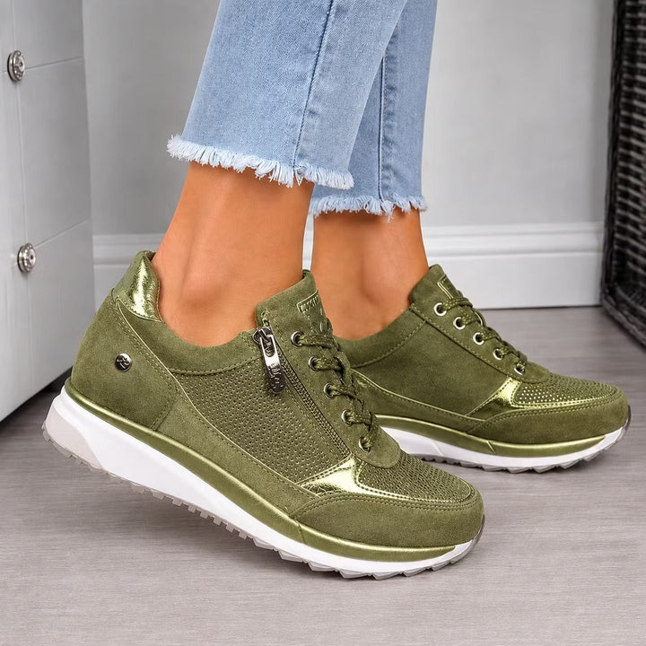 Confortia™ | Scarpe ortopediche con tacco per donna con cerniera