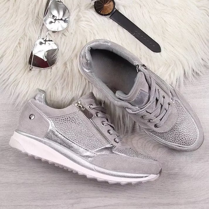Confortia™ | Scarpe ortopediche con tacco per donna con cerniera