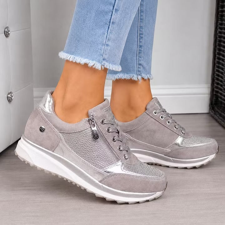 Confortia™ | Scarpe ortopediche con tacco per donna con cerniera