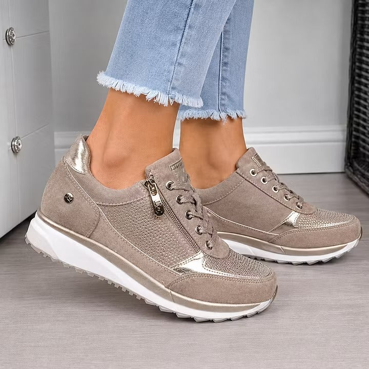Confortia™ | Scarpe ortopediche con tacco per donna con cerniera