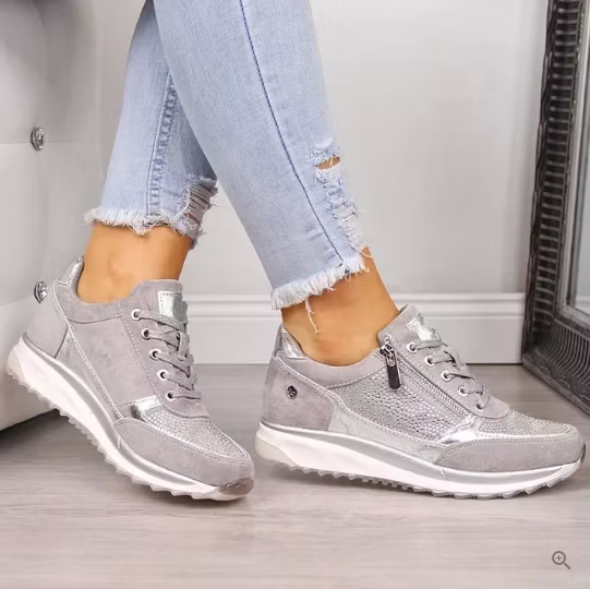 Confortia™ | Scarpe ortopediche con tacco per donna con cerniera