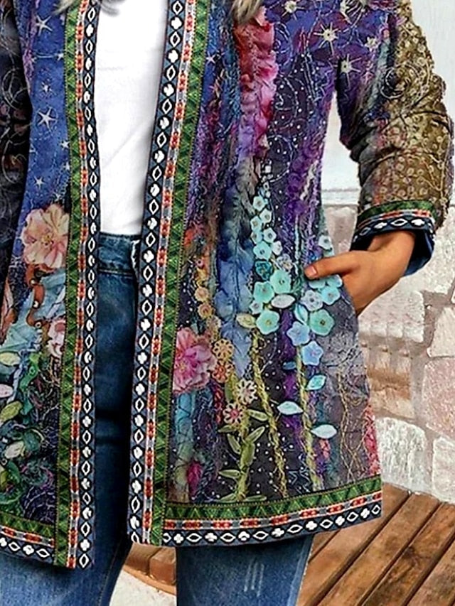 Briony | Giacca Trapuntata Patchwork Floreale