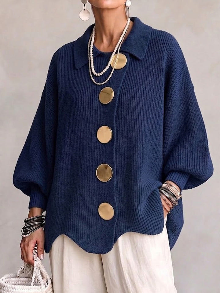 RUTH | Cardigan oversize con colletto