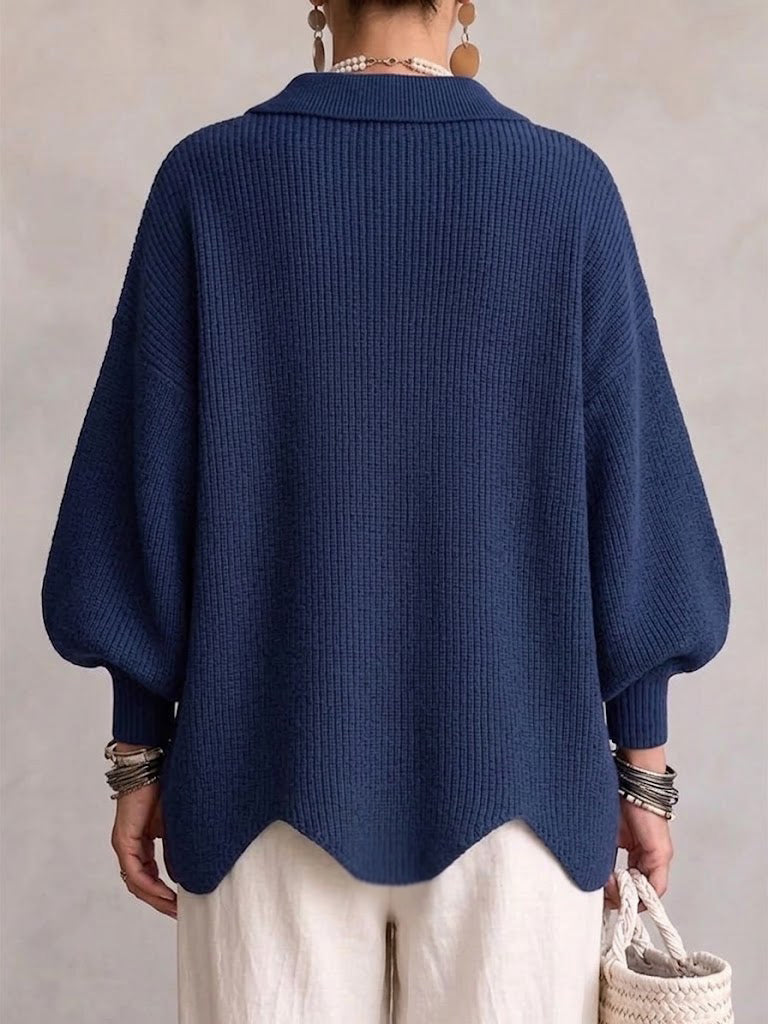 RUTH | Cardigan oversize con colletto