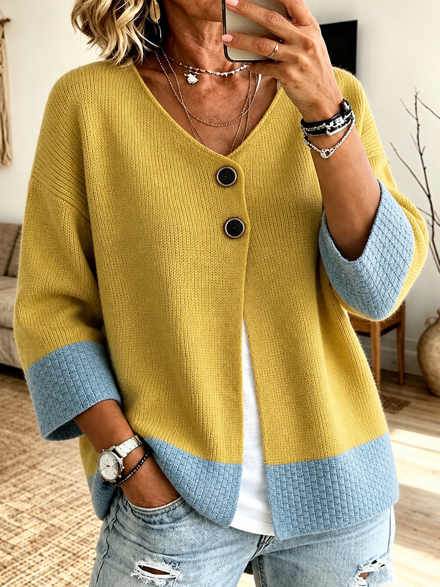 Jennifer™ | Cardigan a Maglia Color Block