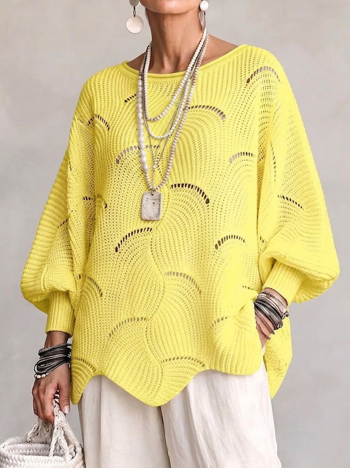 EVE | Maglione a maniche a batwing in maglia aperta per donna