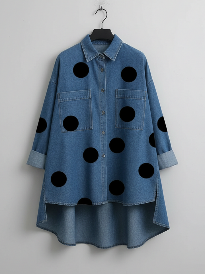 Peggy™ — Camicia Overshirt a Pois