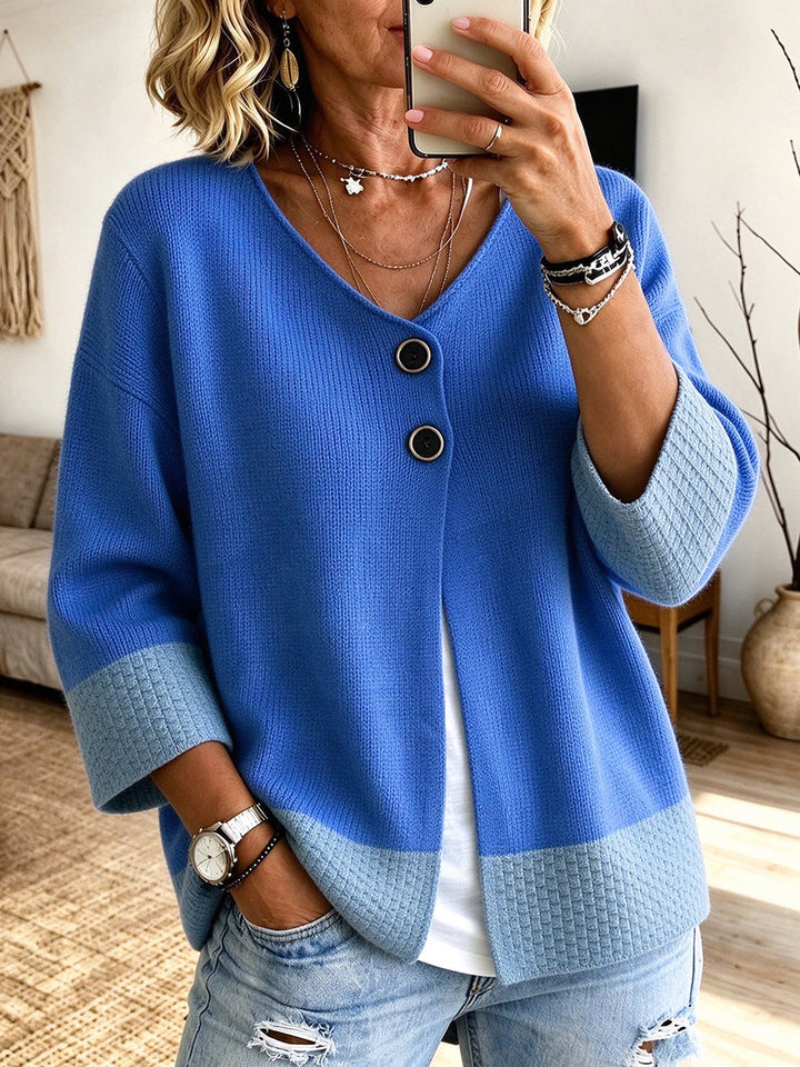 Jennifer™ | Cardigan a Maglia Color Block