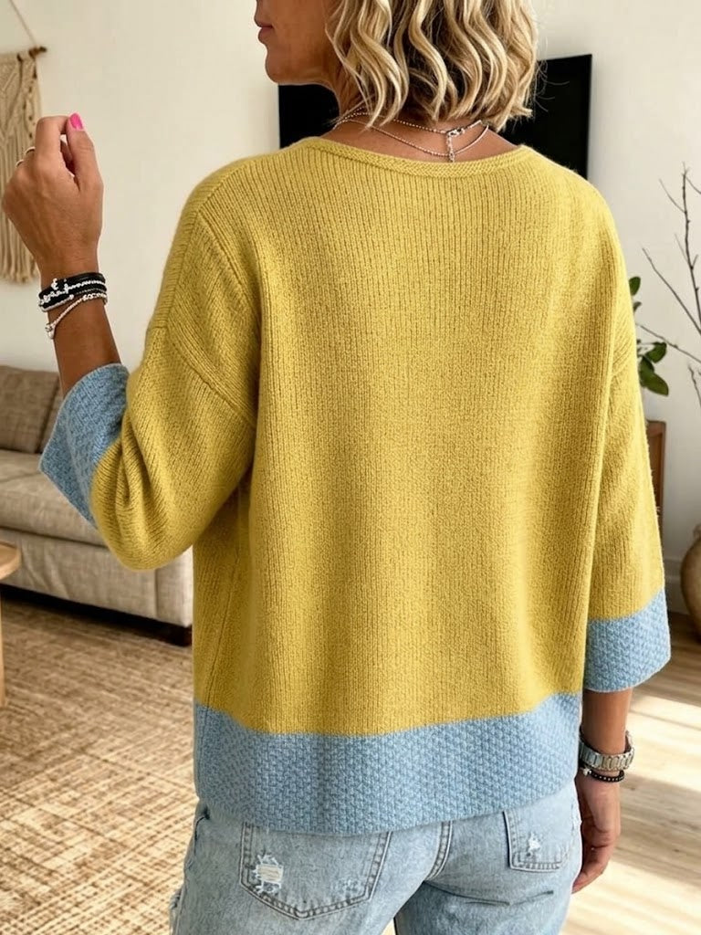 Jennifer™ | Cardigan a Maglia Color Block