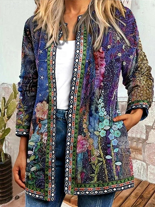 Briony | Giacca Trapuntata Patchwork Floreale