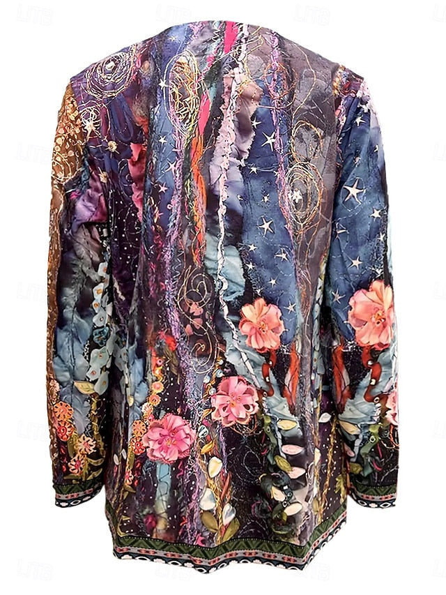 Briony | Giacca Trapuntata Patchwork Floreale