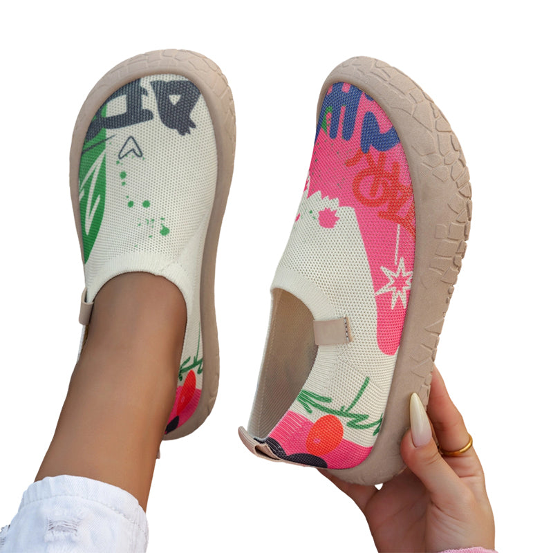 Sophia | Slip-On a Stampa Artistica con Suola Morbida