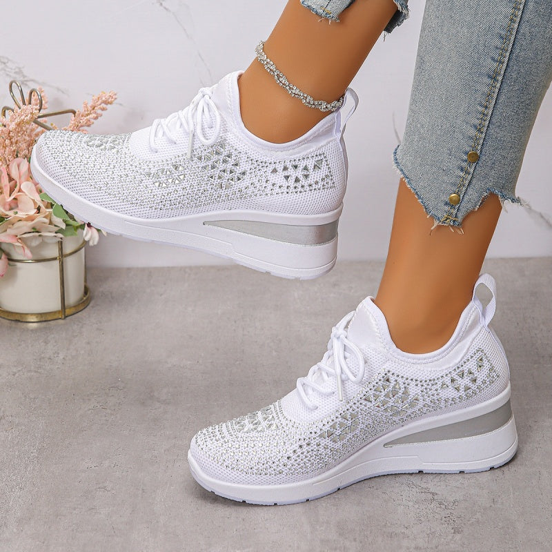 Rina | Scarpe Traspiranti Decorate con Strass