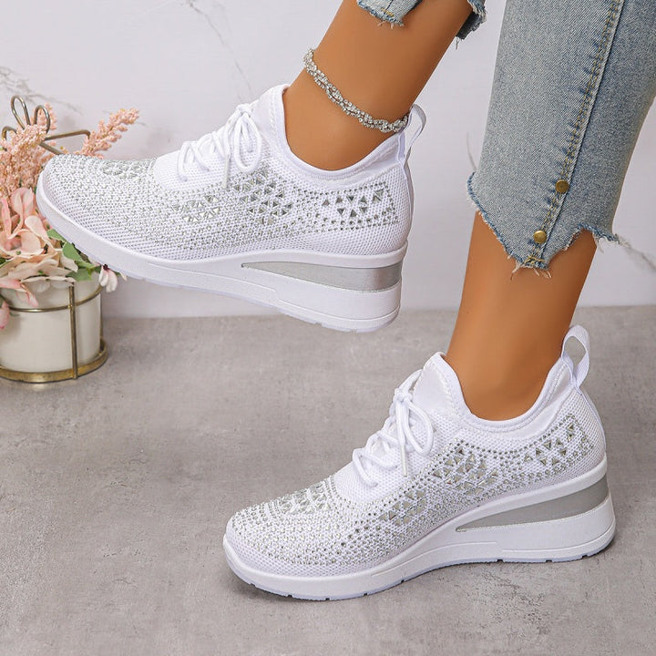 Rina | Scarpe Traspiranti Decorate con Strass