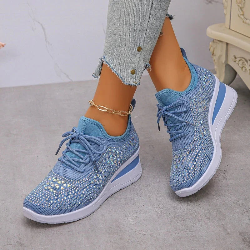 Rina | Scarpe Traspiranti Decorate con Strass