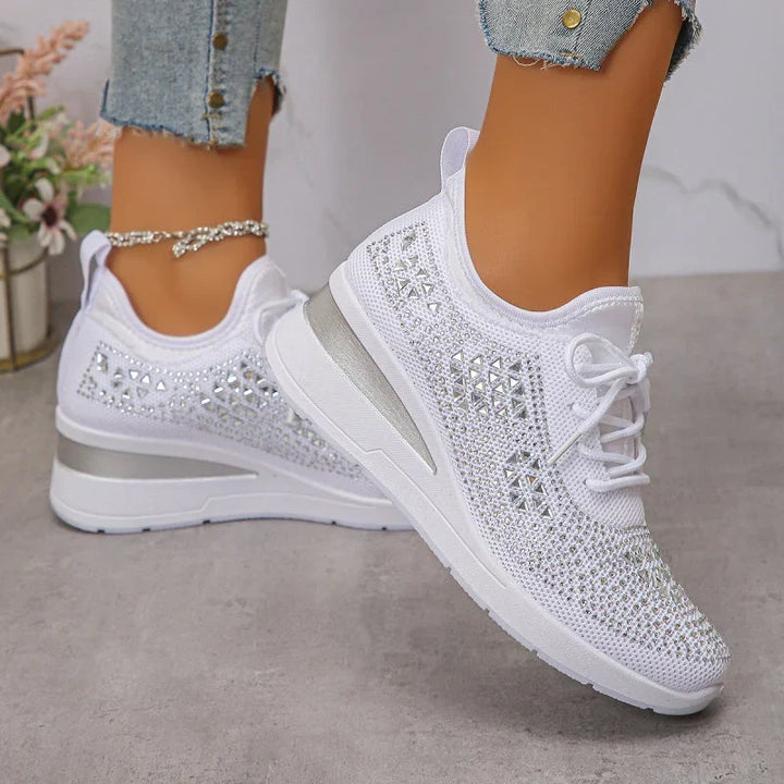Rina | Scarpe Traspiranti Decorate con Strass